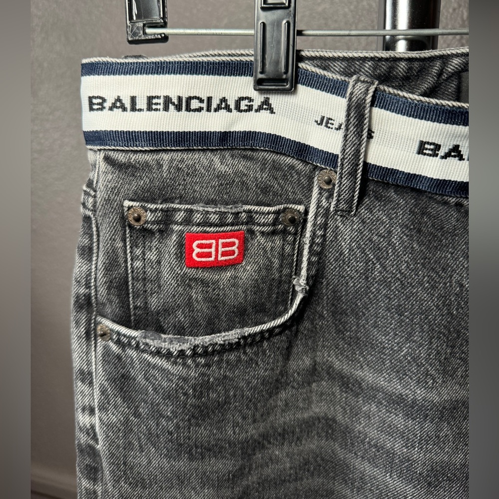 BALENCIAGA Logo Waistband Jean size small - Picture 5 of 11